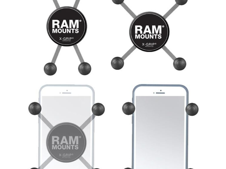 Universele X-grip voor smartphone RAM Mounts EZ-OF/OFF met B-kogel bevestiging