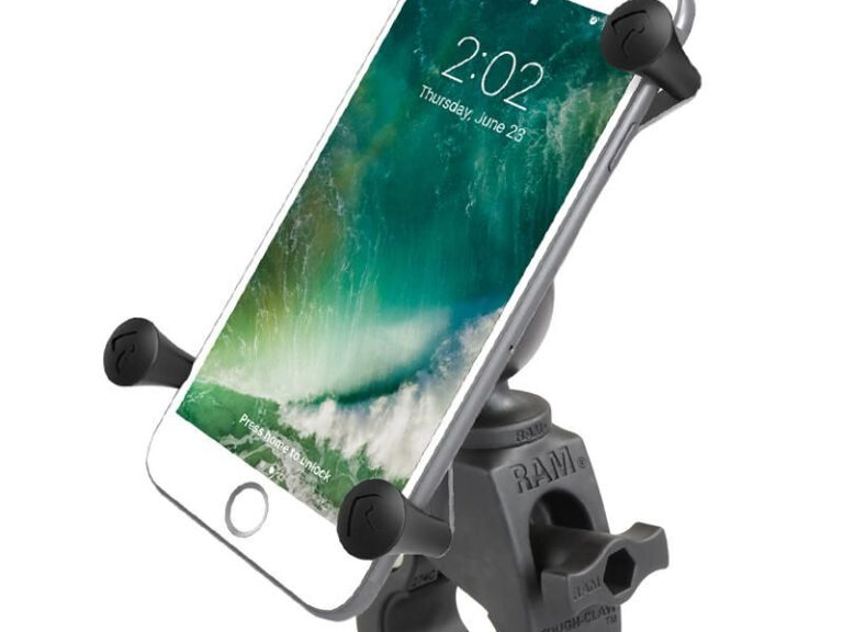 Tough-Claw montageset met universele X-grip RAM Mounts voor large smartphones
