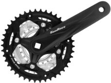 Crankstel  42-32-22T SunRace FCM600 voor 3/32" ketting 170mm - voor vierkante as - zwart