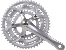 Crankstel Race 3 x 8 speed Mighty 30/42/52T aluminium - zilver