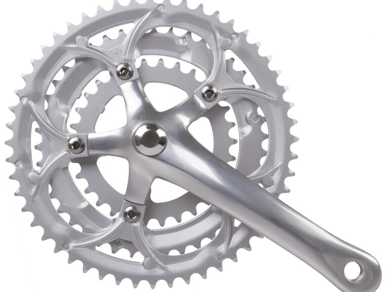 Crankstel Race 3 x 8 speed Mighty 30/42/52T aluminium - zilver