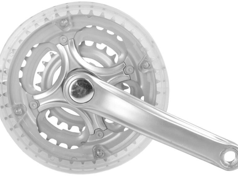 Crankstel 3 speed Mighty 170 mm 42/34/24T met kettingrand - zilver