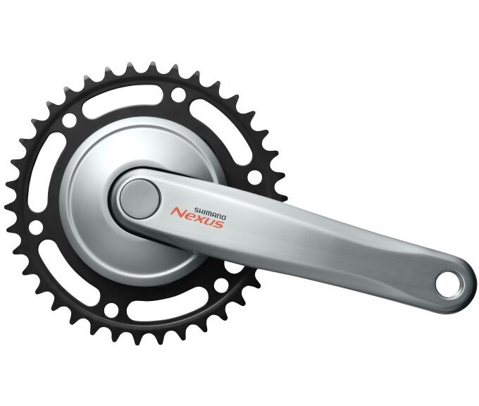 Crankstel 38T Shimano Nexus C6000 met 170mm crankarm - zilver