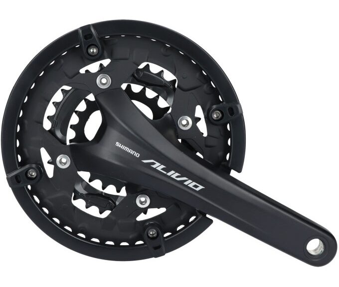 Crankstel 9 speed Shimano Alivio FC-T4060 met 175mm crankarm 44 x 32 x 22T - zwart