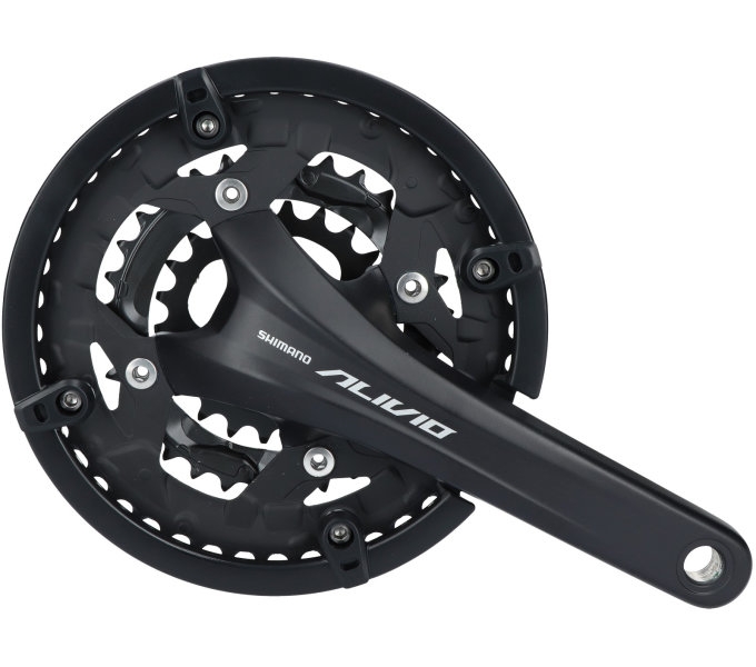Crankstel 9 speed Shimano Alivio FC-T4060 met 175mm crankarm 44 x 32 x 22T - zwart