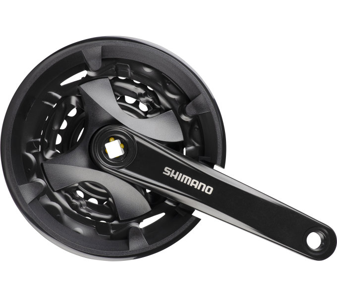 Crankstel 3 x 9 speed Shimano Altus FC-M101 met 175mm crankarm 44-32-22T voor vierkante as - zwart