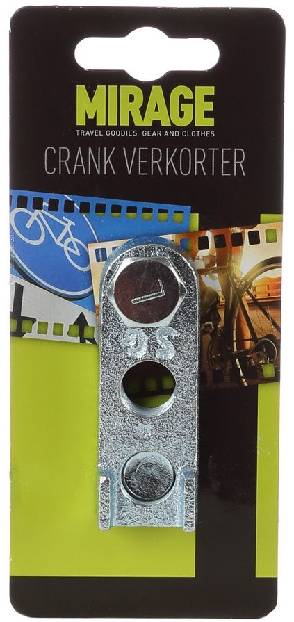 Crankverkorter Mirage voor linker en rechter crank (3.5 of 7.0 cm) - zilver - Afbeelding 2