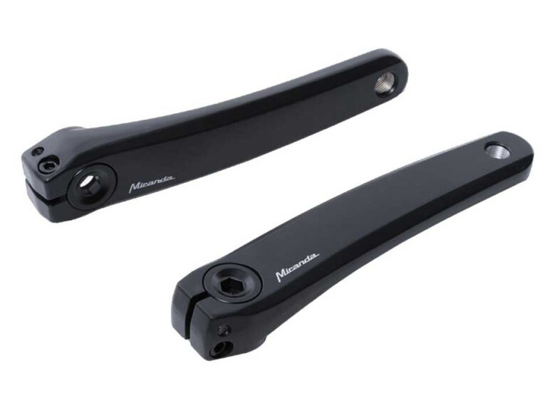 Crankset (links en rechts) Miranda Delta S voor Shimano Steps - met 170mm crankarm - zwart