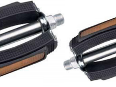 Pedaalset Marwi 677H met reflectoren - zilver/zwart  (werkplaatsverpakking)
