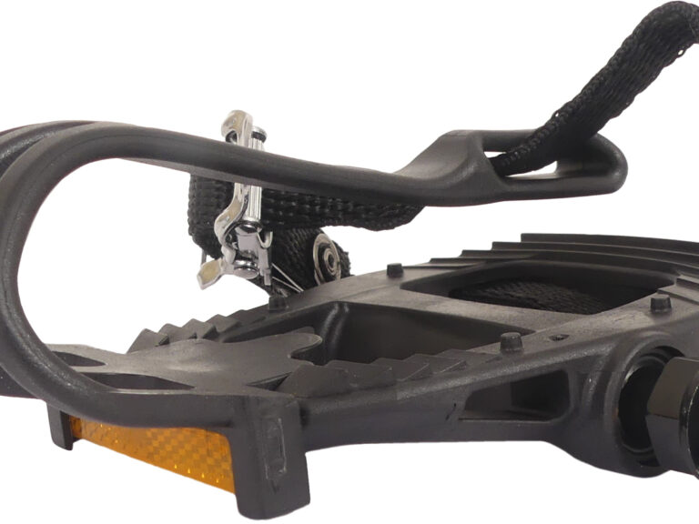 Pedaalset Edge Race met clips en riemen