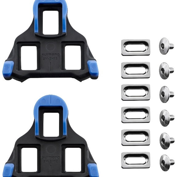 Schoenplaatjes Shimano SM-SH12 Spd-SL (2 graden speling) - blauw