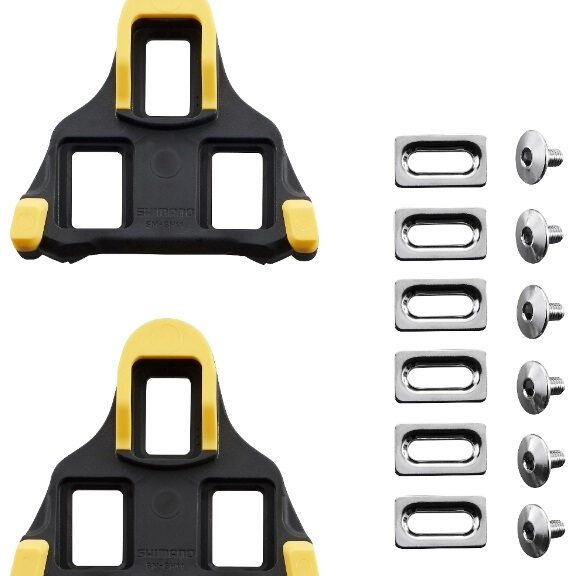 Schoenplaatjes Shimano SM-SH11 SPD-SL met 6 graden speling - geel