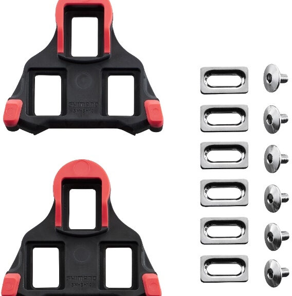 Schoenplaatjes Shimano SM-SH10 SPD-SL (geen speling) - rood