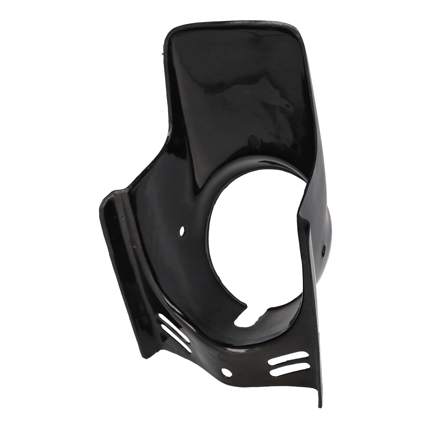 Koplampspoiler DMP rond zwart Puch Maxi - Afbeelding 2