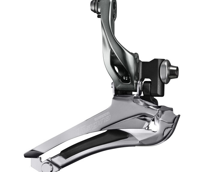 Voorderailleur 2 x 10-speed Shimano Tiagra FD-4700 down pull - aanlas 61-66° - 46-53T - Zwart/Zilver