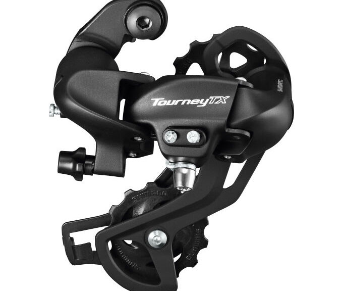 Achterderailleur 7/8-speed Shimano Tourney TX800 met padbevestiging - zwart (werkplaatsverpakking)