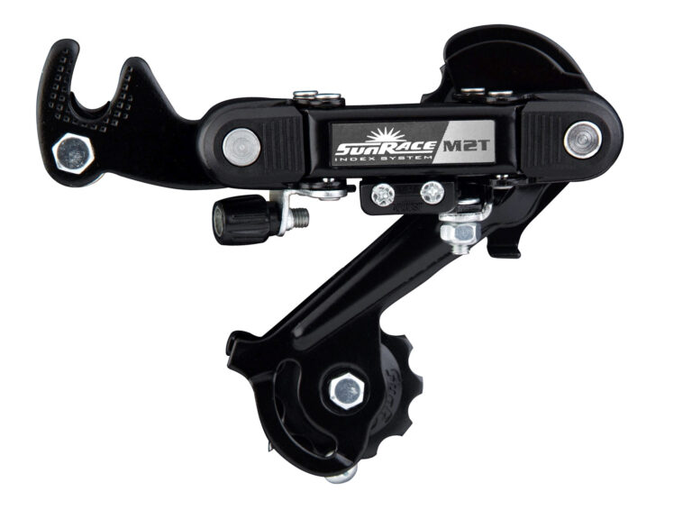 Achterderailleur 6/7-speed Sunrace RDM2T met lange kooi - directe montage (haak) - zwart