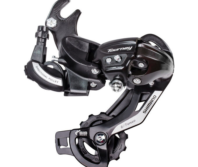 Achterderailleur 6/7-speed Shimano Tourney TY500 met haak (B-Type) - zwart