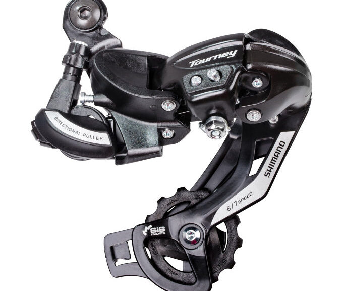 Deragliatore posteriore Shimano Tourney TY500 a 6/7 velocità - montaggio diretto (tipo D) - nero