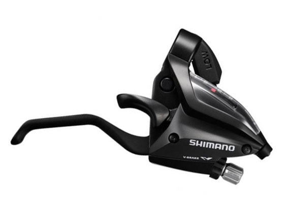 Skiftegreb (højre) med bremsegreb 7 gear Shimano ST-EF500 - 2 fingre - sort