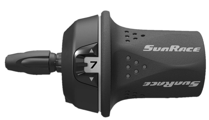 Draaiversteller (rechts) 7 speed Sunrace TSM21