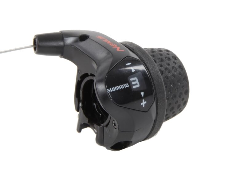Shimano Nexus SL-3S41E 3-Gang-Drehschalthebel mit Zügen und Clickbox – schwarz