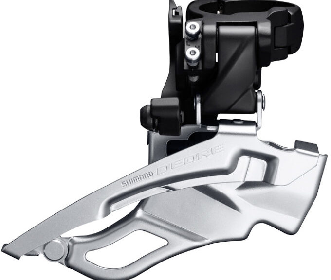 Voorderailleur 3 x 10-speed Shimano Deore FD-T6000 down swing - met hoge klem 44-48T - Zwart/Zilver