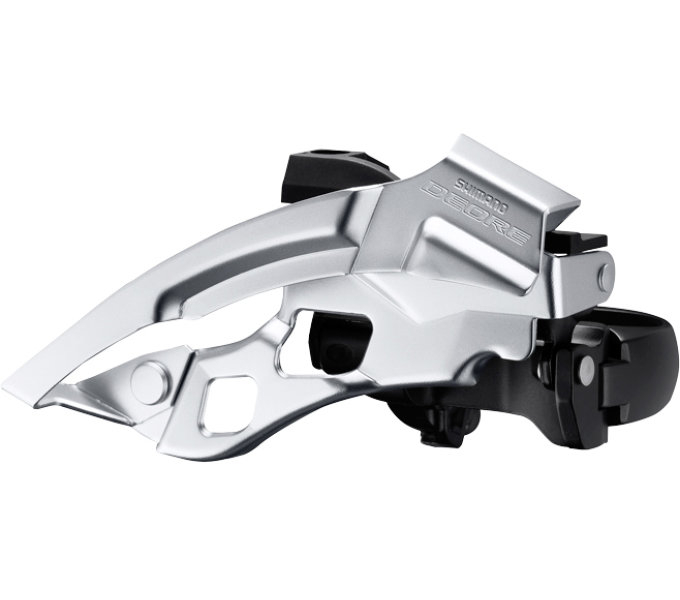Voorderailleur 3 x10-speed Shimano Deore FC-T6000 - Top Swing - lage klem 63-66° - 44-48T - Zwart/Zilver - Afbeelding 2