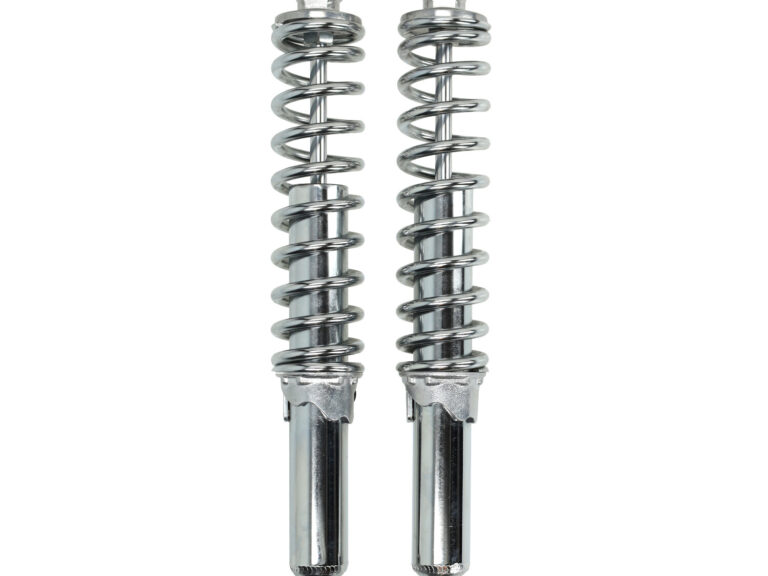 DMP schokbrekerset 280mm chroom voor Puch en Tomos brommer
