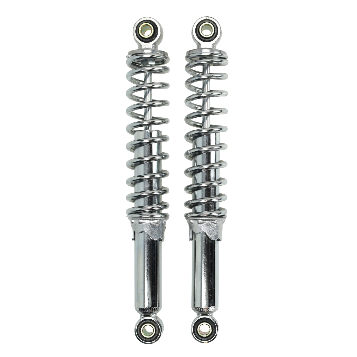 DMP schokbrekerset 280mm chroom voor Puch en Tomos brommer