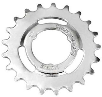 Tandwiel Sturmey Archer 20T - 3/32 doorgezet - verchroomd