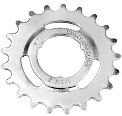 Tandwiel Sturmey Archer 19T - 3/32 doorgezet - verchroomd