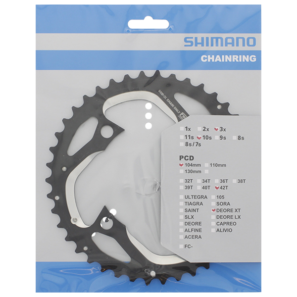 Kettingblad 42T Shimano Deore XT FC-M780 42T-AE - Afbeelding 2