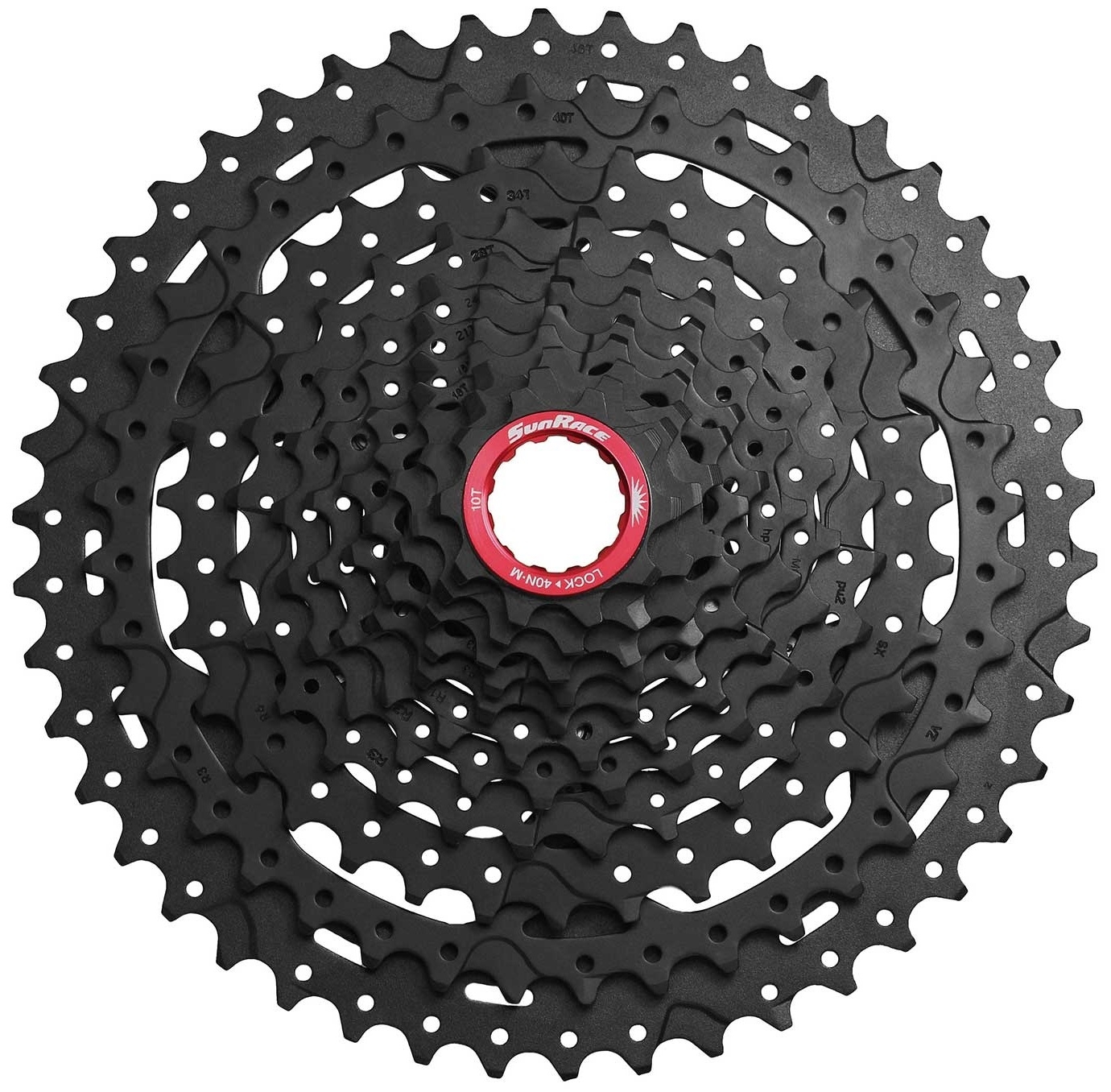 Cassette 11 speed Sunrace CSMX9X voor Sram XD-driver body 10-46T - zwart - Afbeelding 2