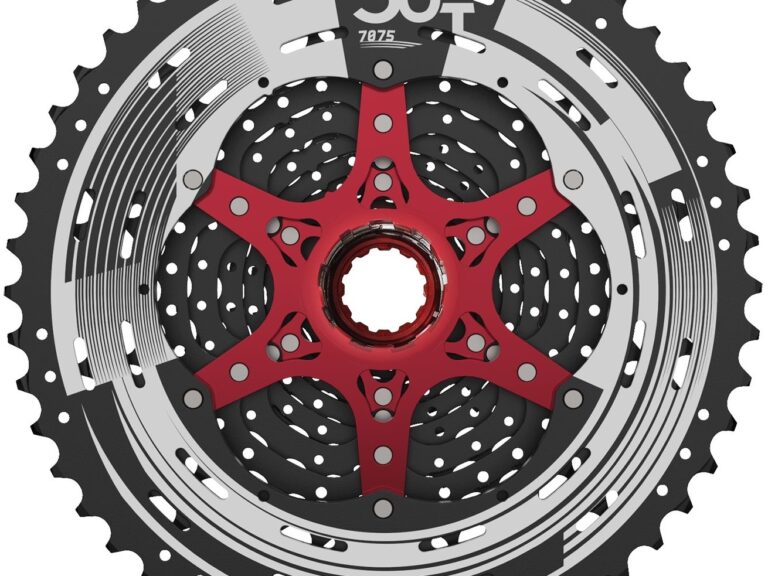 Cassette 12 speed Sunrace CSMZ90 11-50T - zwart met rode spider