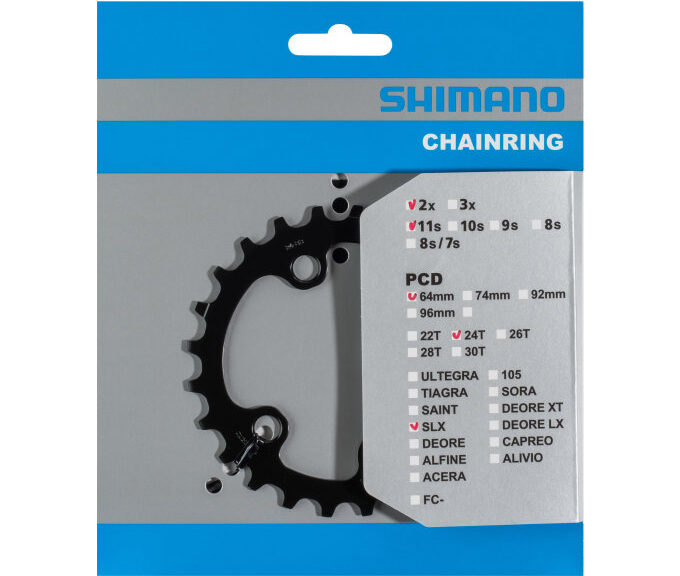 Kettingblad 38T Shimano SLX FC-M7000 2x11 speed - zwart