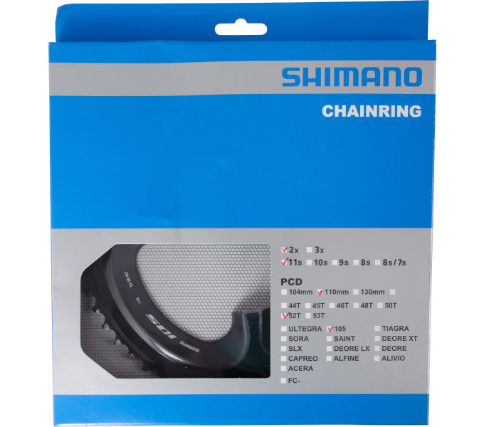 Kettingblad 52T Shimano 105 FC-R7000 - zwart - Afbeelding 2