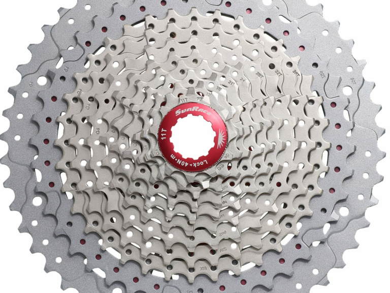 Cassette 11 speed Sunrace CSMX80 11-50T - zilver/rood