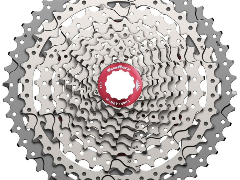 Cassette 10 speed Sunrace CS-MX3 11-42T - zilver/rood