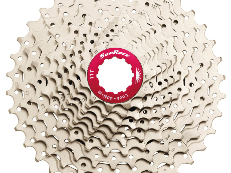 Cassette 10 speed Sunrace CS-MX0 11-36T - zilver/rood