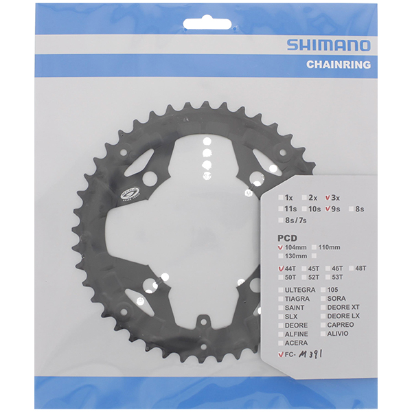 Kettingblad 44T Shimano Acera FC-M391/M430 - zwart - Afbeelding 2