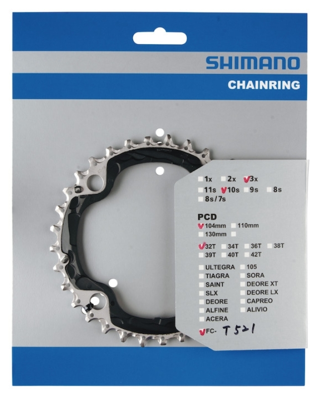 Kettingblad 32T Shimano Deore FC-M610 32T-AE - Afbeelding 2