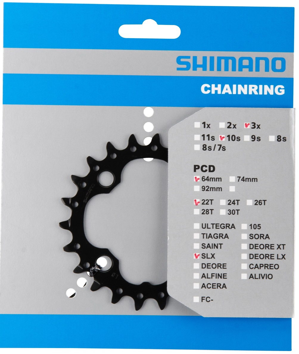 Kettingblad 22T Shimano Deore / SLX FC-M612 22T-AN - Afbeelding 2
