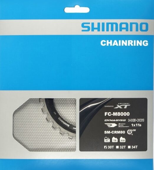 Kettingblad 30T Shimano XT FC-M8000 / FC-M8020 enkel blad