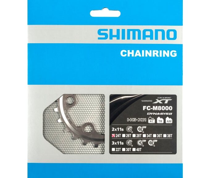 Kettingblad 24T Shimano XT FC-M8000 2 x 11 speed