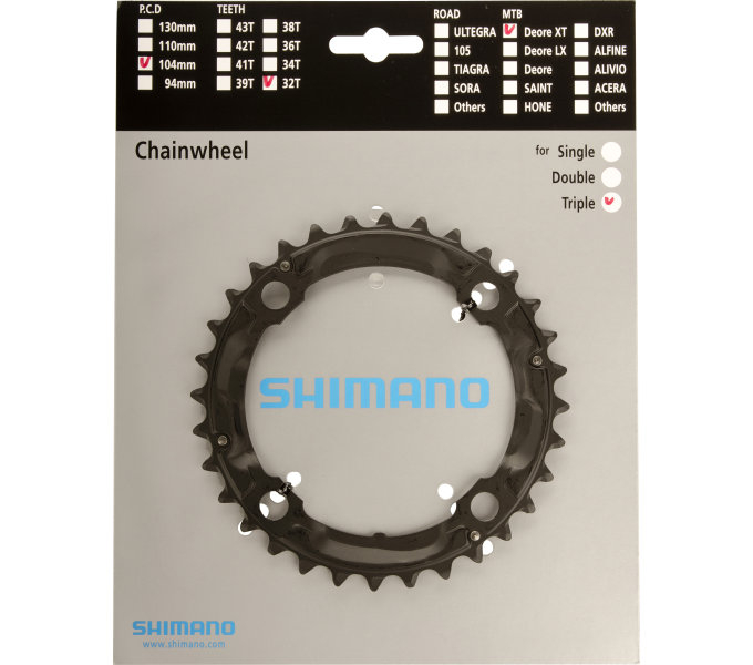 Kettingblad 32T Shimano Deore XT FC-M760 - 9 speed