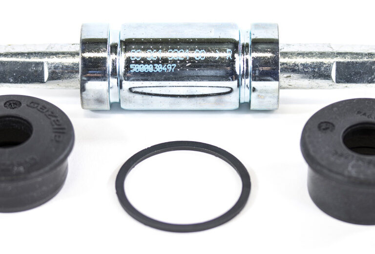 Trapas 133mm Gazelle zonder kettingkastbeugel - Zwart/Zilver