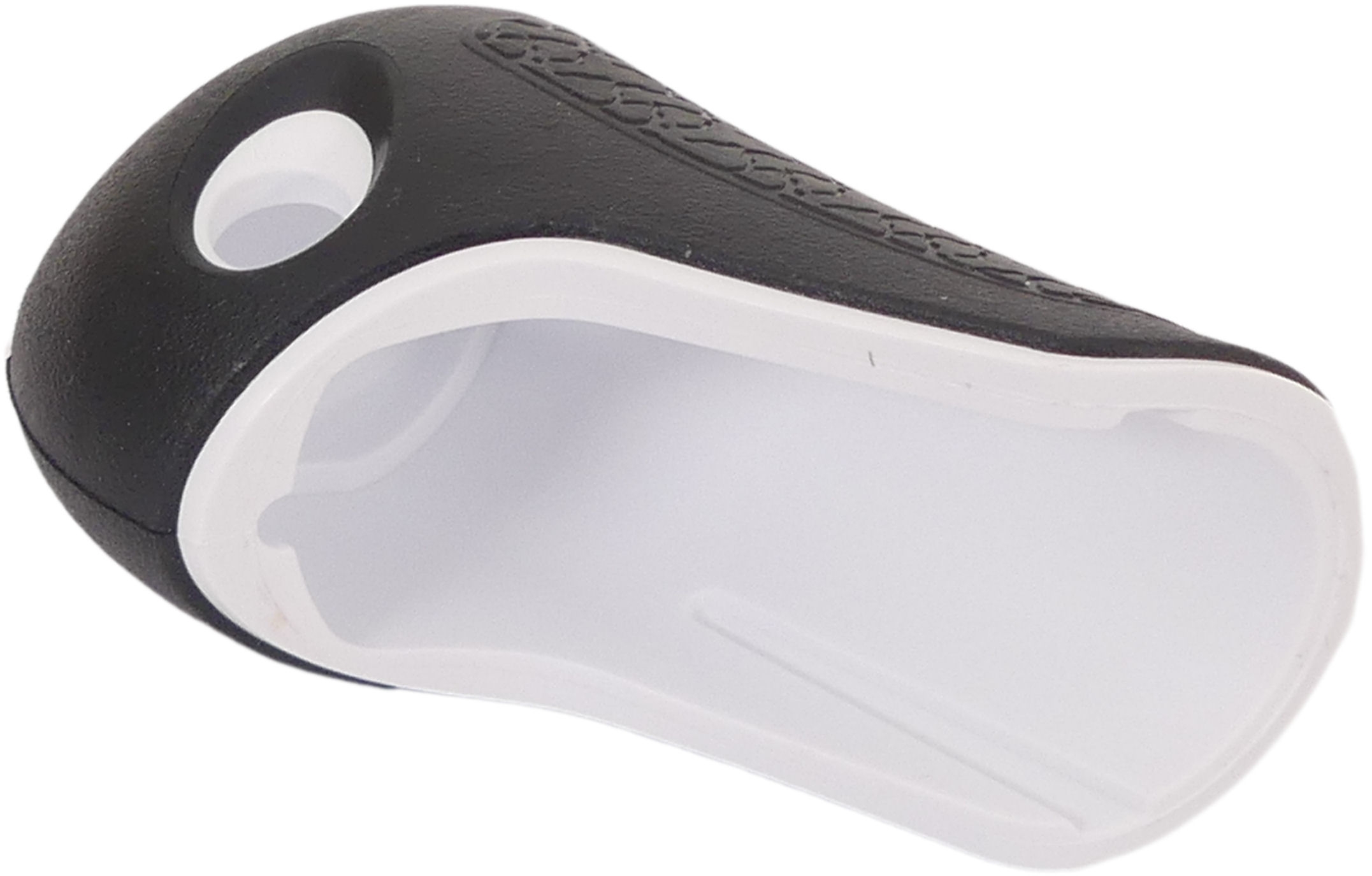 Handvat dop rechts Gazelle Basis 88 mm - zwart met witte bies - Afbeelding 3