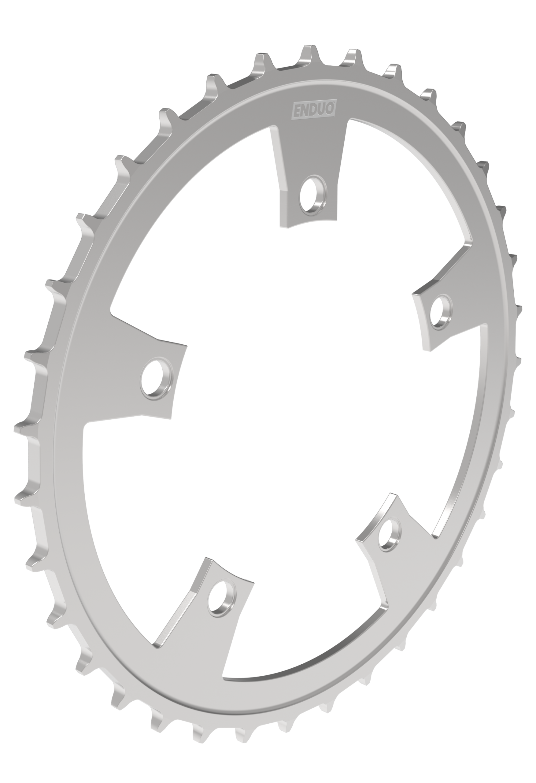 Kettingblad 64T Enduo Cargo 5-B 130-BCD Cl-46.7mm - zilver - Afbeelding 2