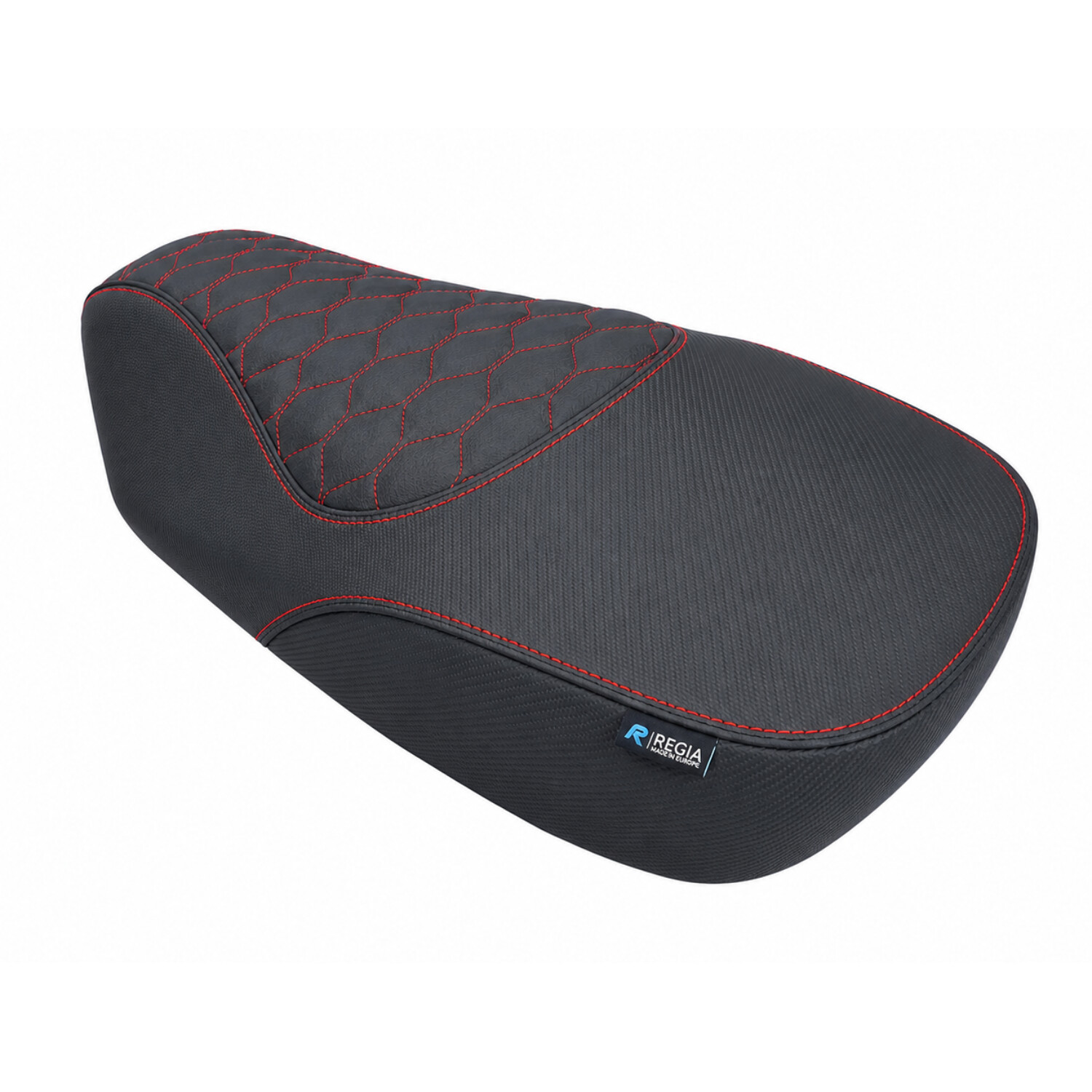 Buddydek Regia Alcantara Rs Carbon Vespa Zwart/rood Primavera, Sprint - Afbeelding 3